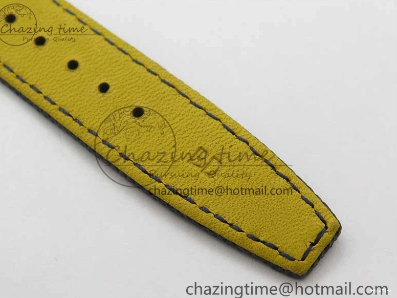 MIROTIME 0304 Reliable Pilot Chrono Blue Angels Black Ceramic ZF Best Edition on Blue Leather Strap A 7088